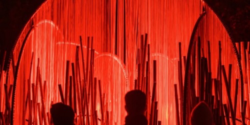 Light Cycles à la Villette, un parcours nocturne scintillant entre nature, lumière et sons